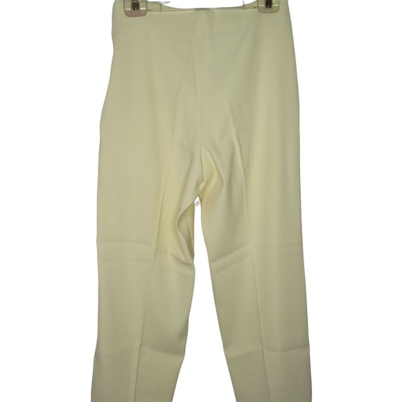 Vintage 80s Banana Bay Pants 8 Light Yellow High Waist Flat Front Zip 30" Inseam - Picture 8 of 10